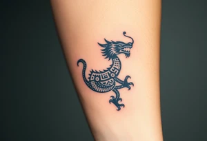Aztec dragon tattoo idea