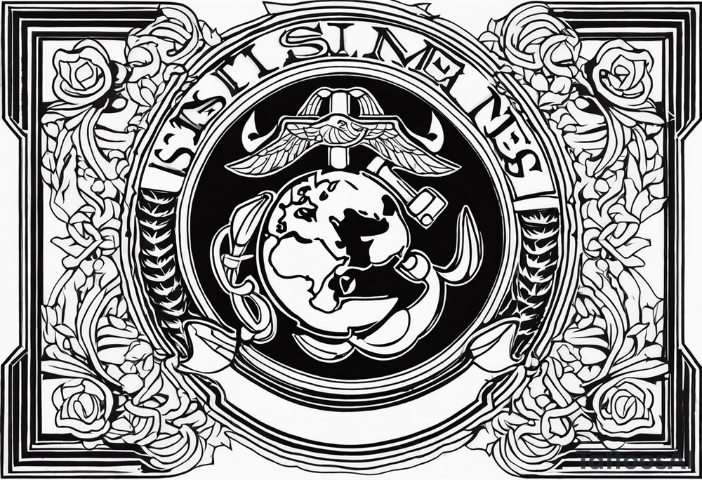 US MARINES tattoo idea
