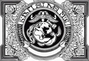 US MARINES tattoo idea