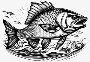 Fishing, racing tattoo idea