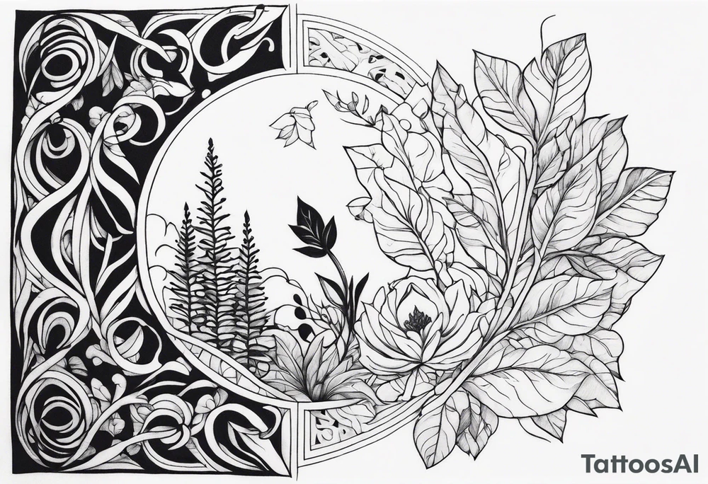 Body that grows plants out of it tattoo idea