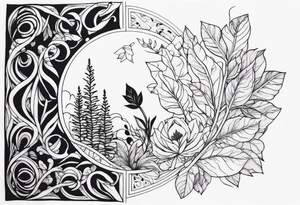 Body that grows plants out of it tattoo idea