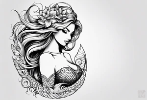 mermaid tattoo idea