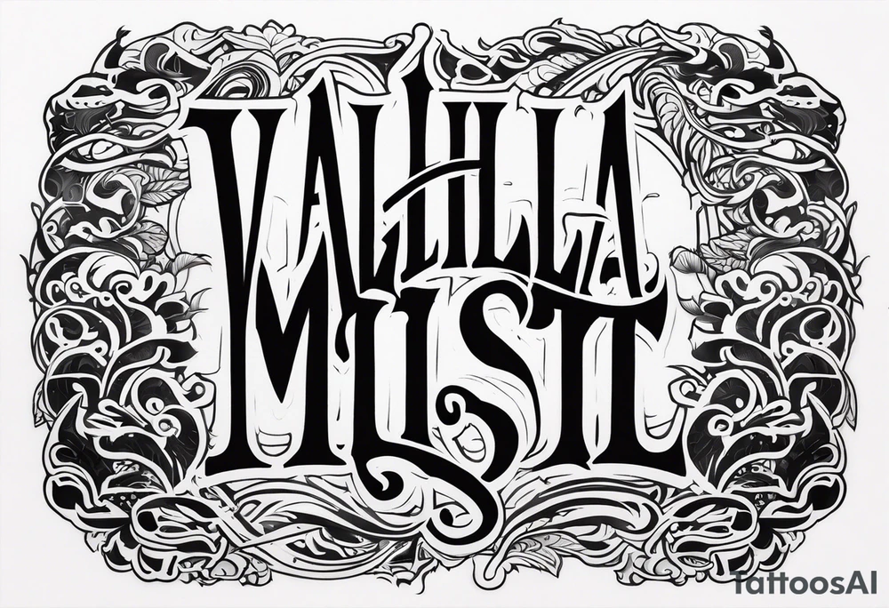 Valhalla mist tattoo idea