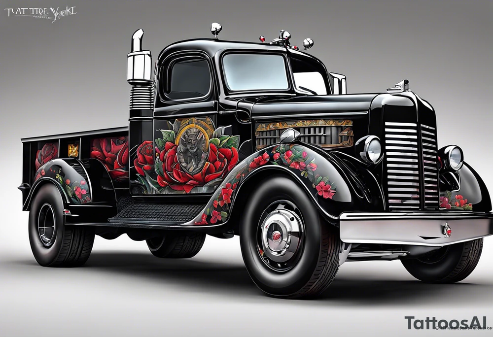 Darth Vader as a truck tattoo idea
