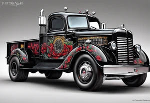 Darth Vader as a truck tattoo idea