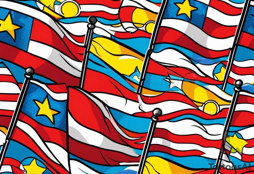 flags tattoo idea
