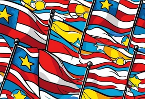 flags tattoo idea