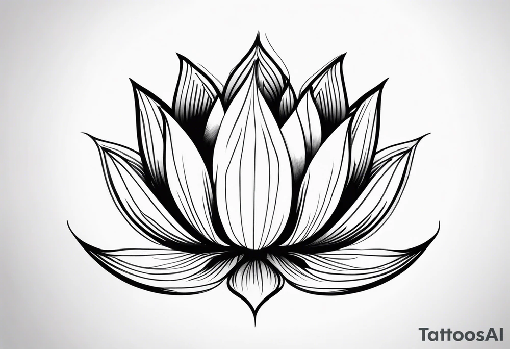 lotus flower tattoo idea