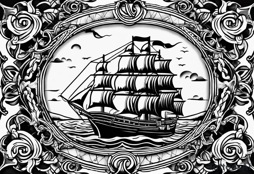 rope frame tattoo idea