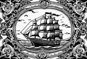 rope frame tattoo idea