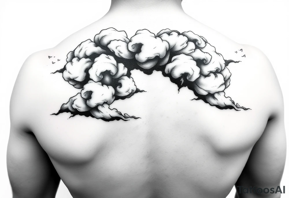 Storm clouds tattoo idea