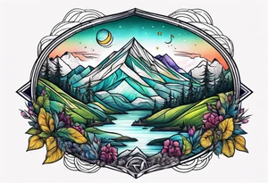montains scootland tattoo idea