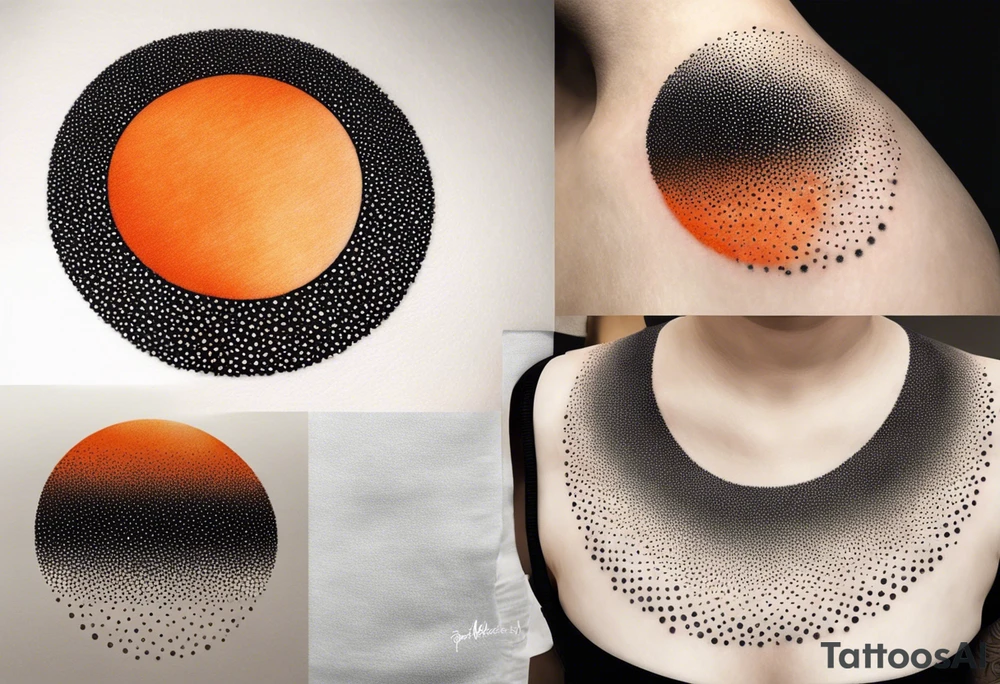 orange fire tattoo idea