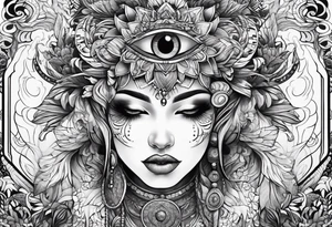 psychedelic tattoo idea