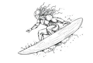 silver surfer max aura tattoo idea