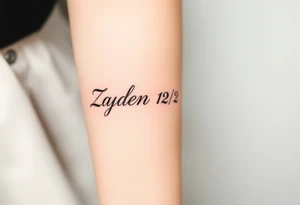 Zayden 12/2/2024 tattoo idea