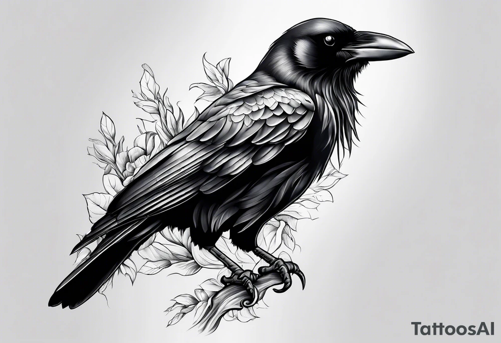 A crow tattoo idea