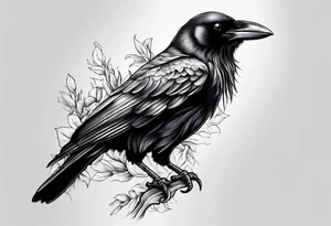 A crow tattoo idea