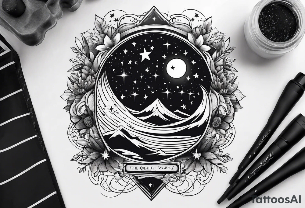 the milky way tattoo idea