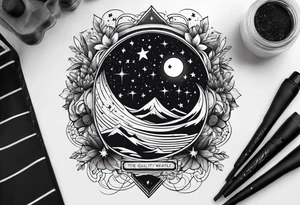 the milky way tattoo idea
