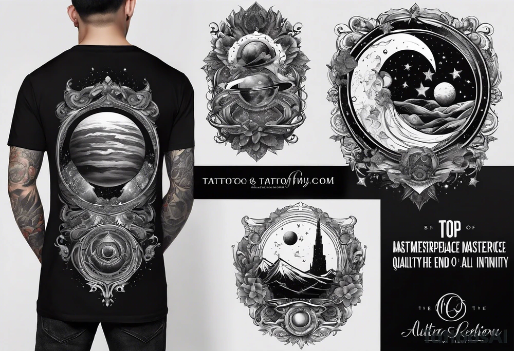 With all my heart and all my soul to the end of the universe To infinity and beyond tattoo idea