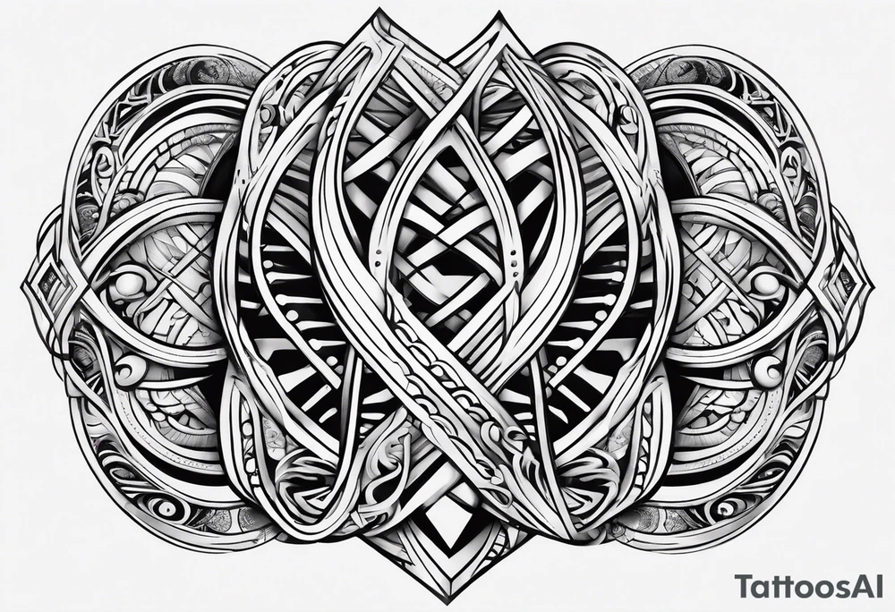 Dna strand tattoo idea