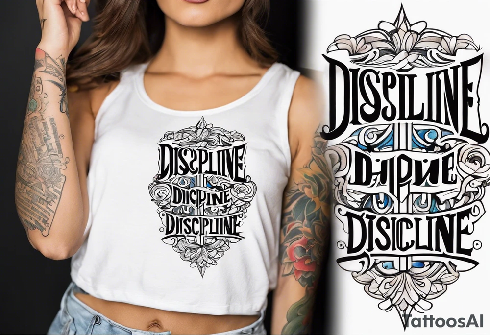 Discipline tattoo idea