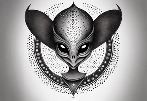 alien alphabet tattoo idea