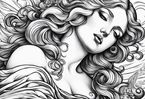 The birth of Venus tattoo idea