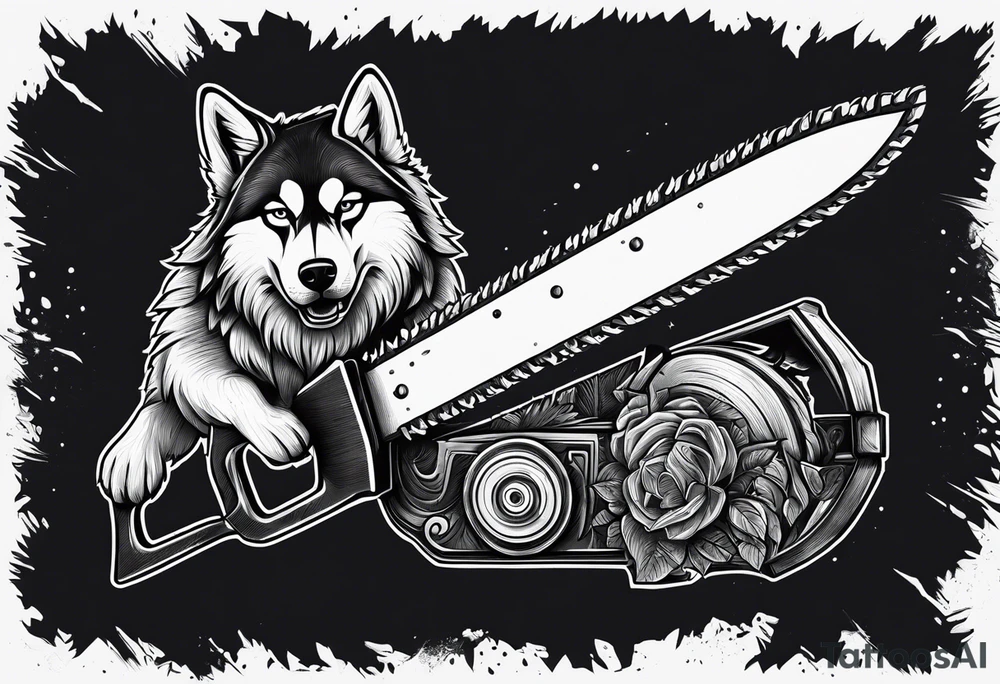 Chain saw huskivarna tattoo idea