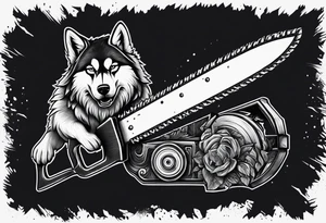 Chain saw huskivarna tattoo idea