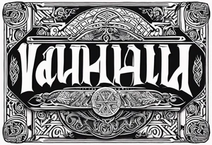 Valhalla viking  gods tattoo idea