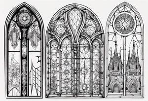 cathedral window tattoo idea