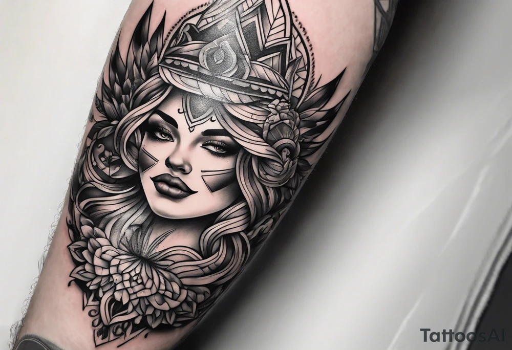 Fire and a glass tattoo idea