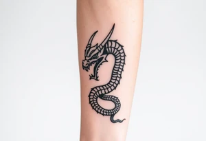 fierce Thai Naga tattoo idea