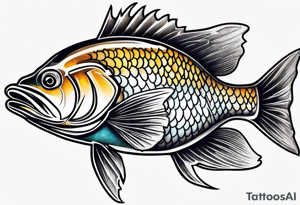 fish and wildlife logo tattoo idea