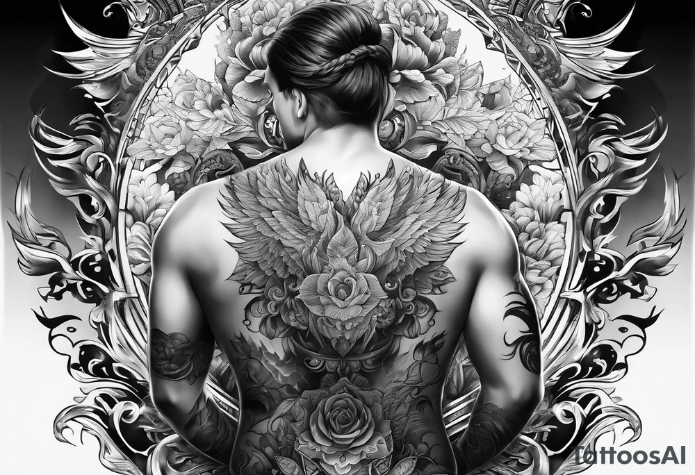 back tattoo covering the whole back tattoo idea