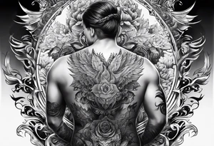 back tattoo covering the whole back tattoo idea