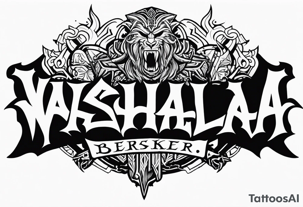 valhalla berserker tattoo idea
