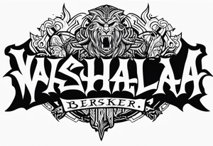 valhalla berserker tattoo idea