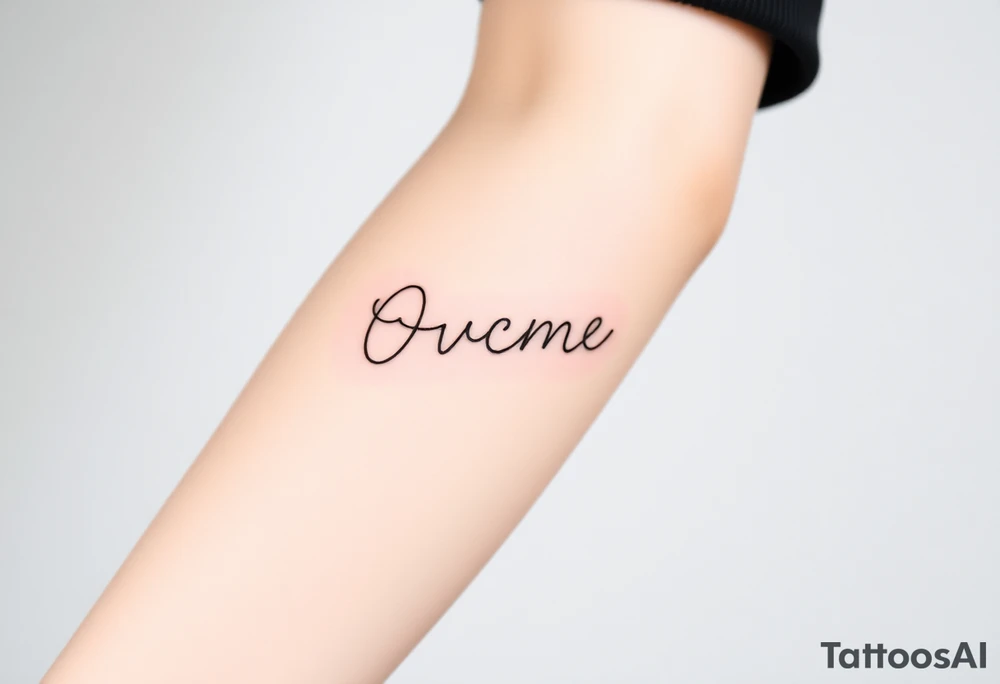 Overcome tattoo idea