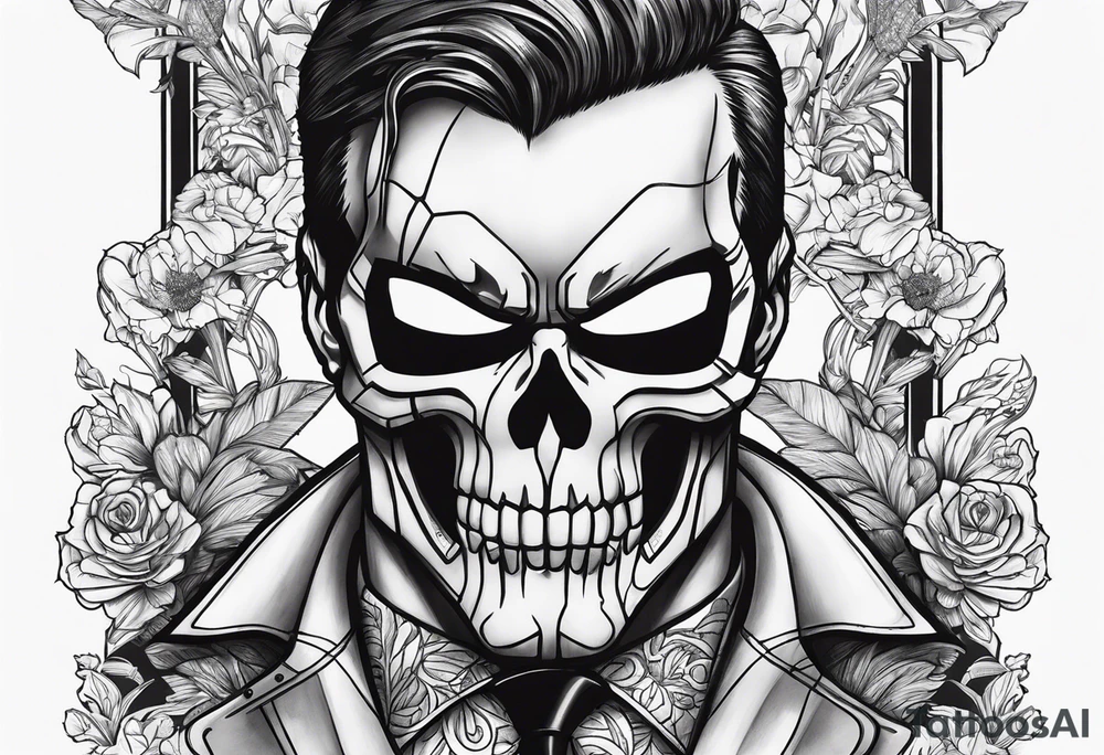 Manners Maketh Man with Punisher skull tattoo idea