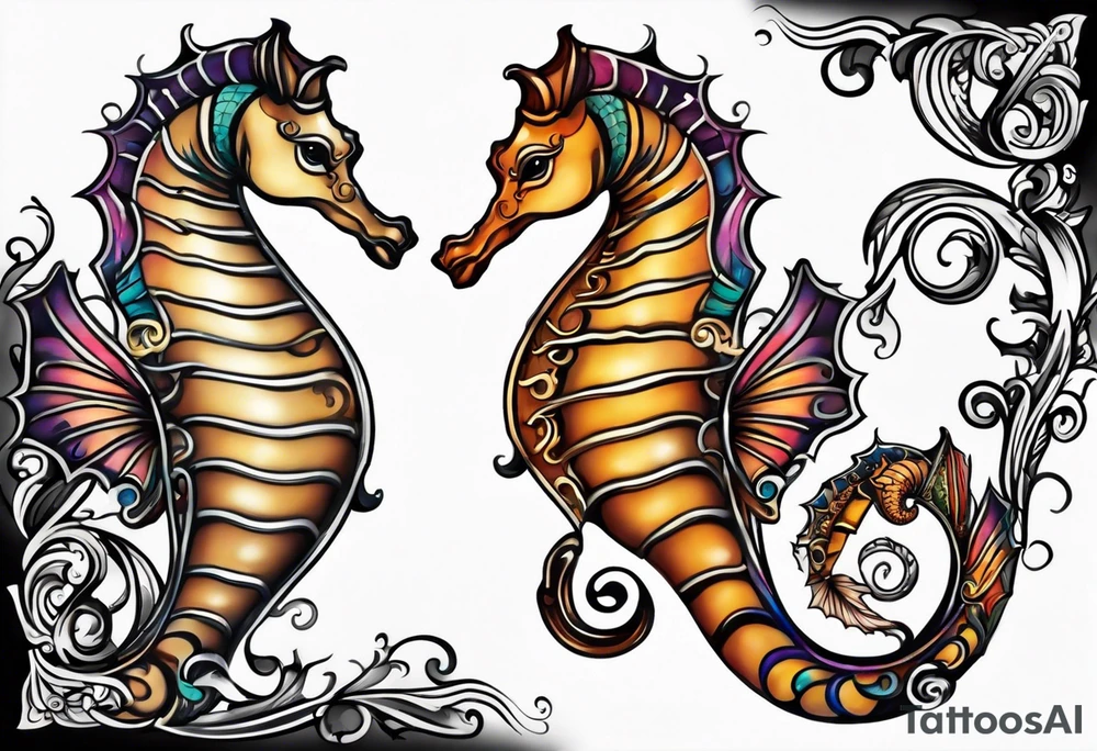 seahorse tattoo idea