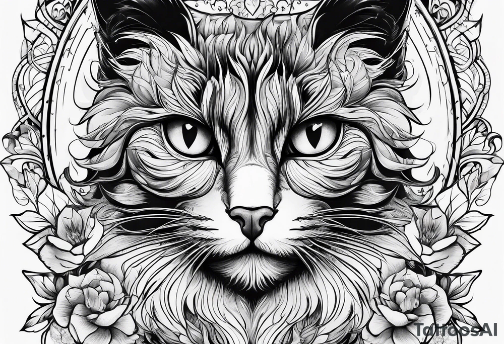 blackcat tattoo idea