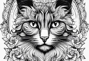 blackcat tattoo idea