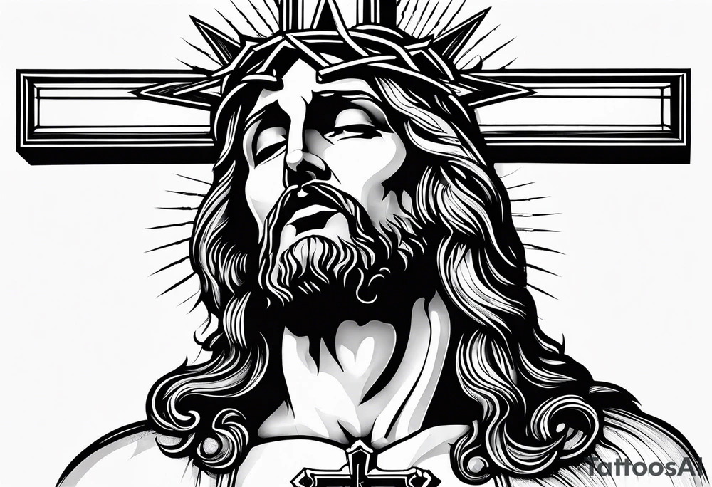 The passion, crucifixition and ressurection of jesus Christ tattoo idea