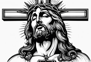 The passion, crucifixition and ressurection of jesus Christ tattoo idea