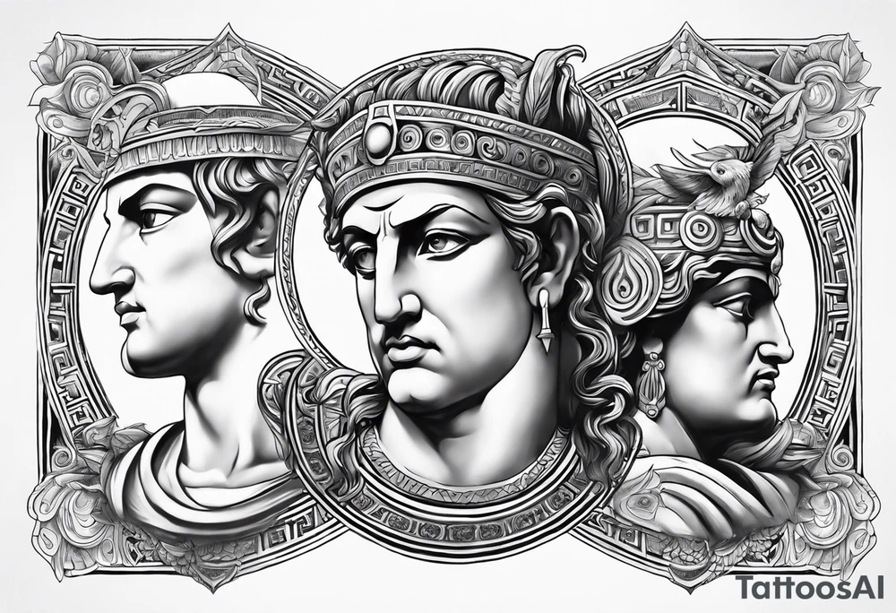gods Greek for hand tattoo idea