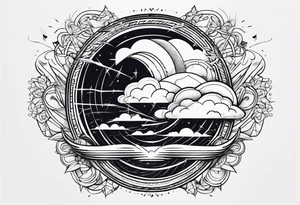 Thunderstorm tattoo idea